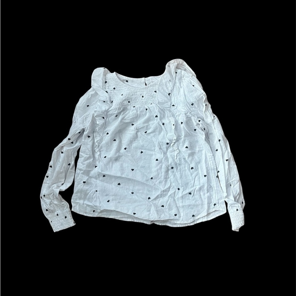 Loft: Heart Smocked Ruffle Blouse - Picture 2 of 2